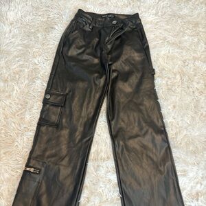 Hot Kiss Black Faux Leather Pants